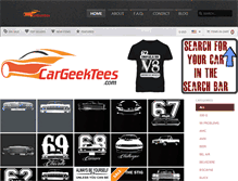 Tablet Screenshot of cargeektees.com